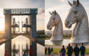 The Falkirk Wheel & The Kelpies