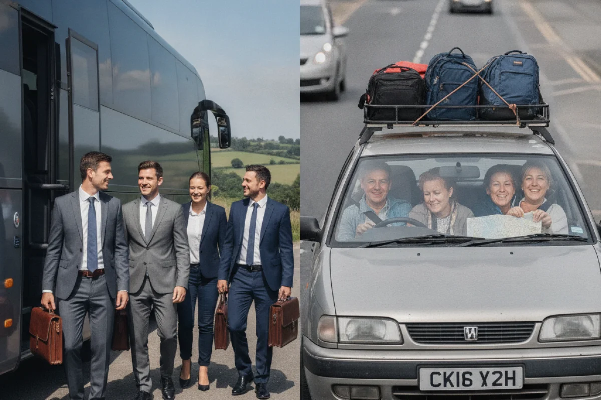 Private Coach vs. Carpooling: The Definitive Showdown for Group Transport in the UK